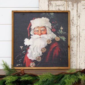 Santa Portrait Wall Hanging 24” X 24”